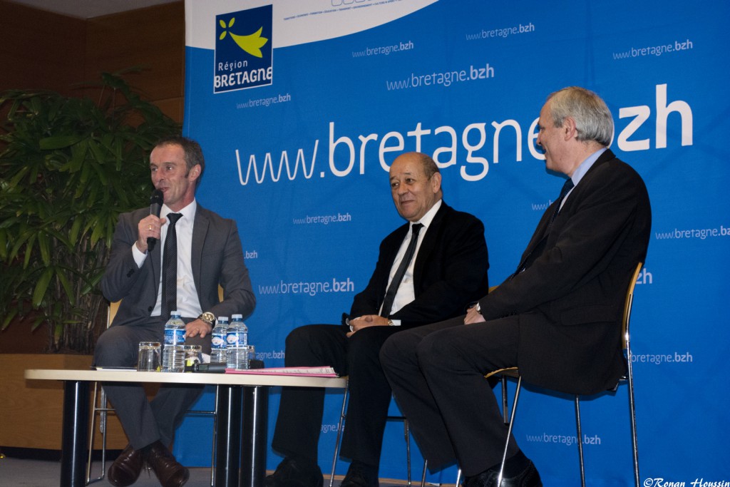 Jean-Yves Le Drian était présent à Rennes pour la présentation du Tour de Bretagne.